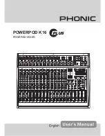 Preview for 1 page of Phonic POWERPOD K-16 PLUS User Manual