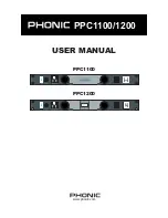 Phonic PPC1100 User Manual preview