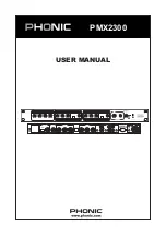 Phonic PX2300 User Manual preview