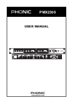 Предварительный просмотр 1 страницы Phonic PX2300 User Manual