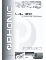 Предварительный просмотр 1 страницы Phonic Road Gear 160 User Manual