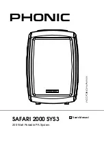 Phonic SAFARI 2000 SYS3 User Manual preview