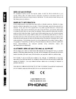 Предварительный просмотр 14 страницы Phonic SAFARI 3000 User Manual