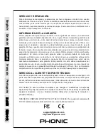 Предварительный просмотр 26 страницы Phonic SAFARI 3000 User Manual