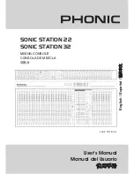 Phonic Sonic Station 22 User Manual preview