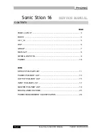 Preview for 2 page of Phonic Sonic Stion 16 Service Manual