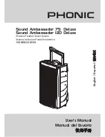 Phonic Sound Ambassador 120 Deluxe User Manual предпросмотр