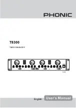 Phonic T8300 User Manual preview