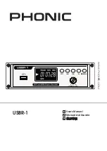 Phonic USBR-1 User Manual preview