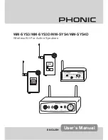 Phonic WM-SYS3 User Manual preview