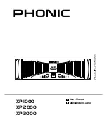 Preview for 1 page of Phonic XP 2000 User Manual