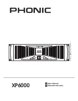 Phonic XP6000 User Manual preview