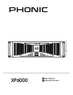 Предварительный просмотр 1 страницы Phonic XP6000 User Manual