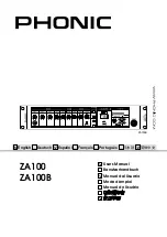 Phonic ZA100 User Manual preview