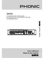 Phonic ZAIOO User Manual предпросмотр