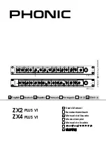 Phonic ZX2 PLUS V1 User Manual preview