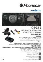 Preview for 1 page of Phonocar 05962 Installation Instructions Manual