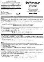 Предварительный просмотр 1 страницы Phonocar 5/205 Assembling Instructions