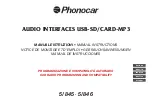 Phonocar 5/845 Manual Instructions preview