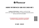 Phonocar 5/845 Manual Instructions предпросмотр