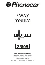 Phonocar HI-TECH Series Assembling Instructions preview