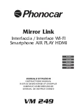 Preview for 1 page of Phonocar Mirror Link VM 249 Instruction Manual