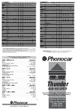 Phonocar PRO-TECH 2/900 Mounting Instructions preview