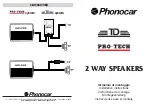 Phonocar PRO-TECH system Installation Instructions preview