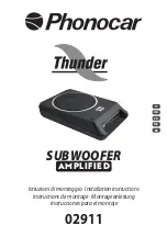 Phonocar Thunder 02911 Installation Instructions preview