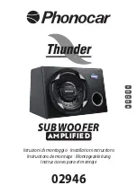 Preview for 1 page of Phonocar Thunder 02946 Installation Instructions