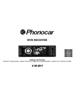 Предварительный просмотр 1 страницы Phonocar VM 017 Instruction Manual