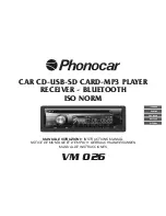 Preview for 1 page of Phonocar VM 025 Instruction Manual