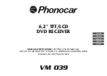 Preview for 1 page of Phonocar VM 039 Instruction Manual