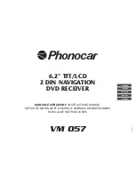 Phonocar VM 057 Instruction Manual предпросмотр