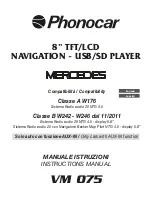 Phonocar VM 075 Instruction Manual preview