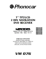 Preview for 1 page of Phonocar VM 076 Instruction Manual