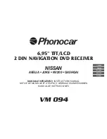 Предварительный просмотр 1 страницы Phonocar VM 094 Instruction Manual