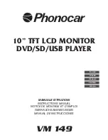 Preview for 1 page of Phonocar VM 149 Instruction Manual