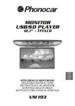 Preview for 1 page of Phonocar VM 193 Mounting Instructions