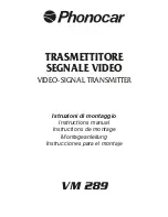 Phonocar VM 289 Instruction Manual preview