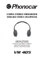 Phonocar VM 405 Instruction Manual preview