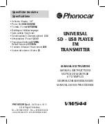 Preview for 1 page of Phonocar VM/544 Manual Instructions