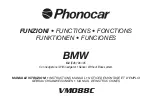 Phonocar VM088C Functions предпросмотр