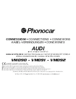 Phonocar VM090 Instruction Manual preview