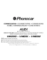 Preview for 1 page of Phonocar VM090 Instruction Manual