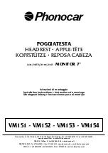 Phonocar VM151 Installation Instructions предпросмотр