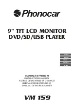 Phonocar VM159 Instruction Manual preview