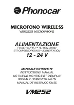 Phonocar VM252 Instruction Manual preview