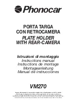 Phonocar VM270 Instruction Manual preview