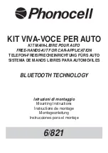 Preview for 1 page of Phonocell 6/821 Mounting Instructions